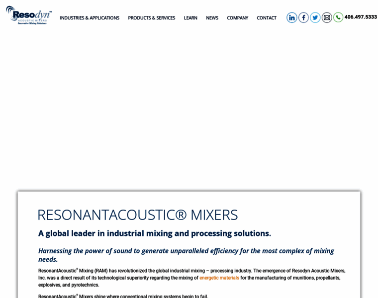 Resodynmixers.com thumbnail