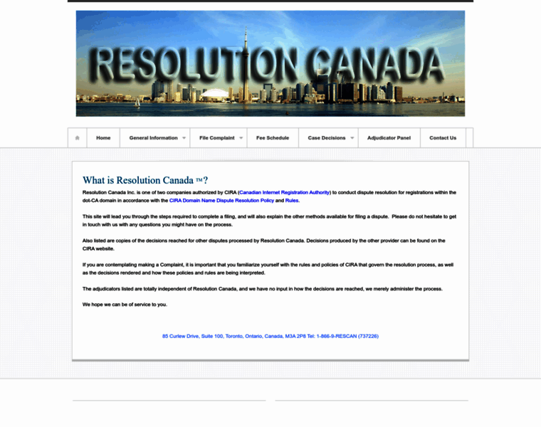 Resolutioncanada.ca thumbnail