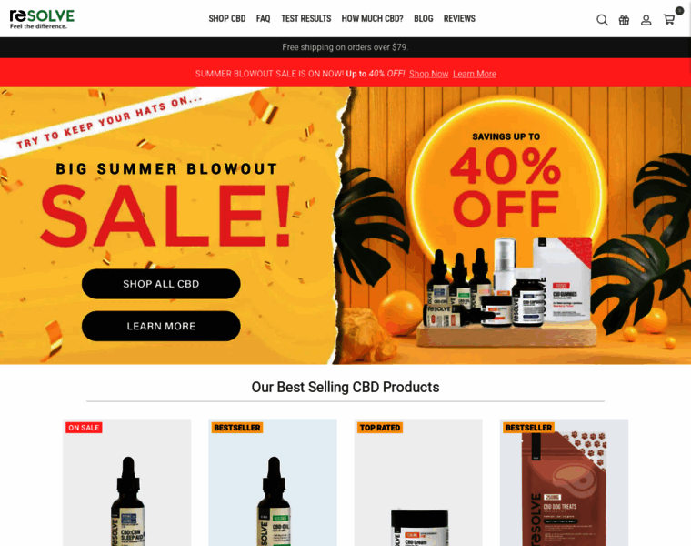 Resolvecbd.co thumbnail