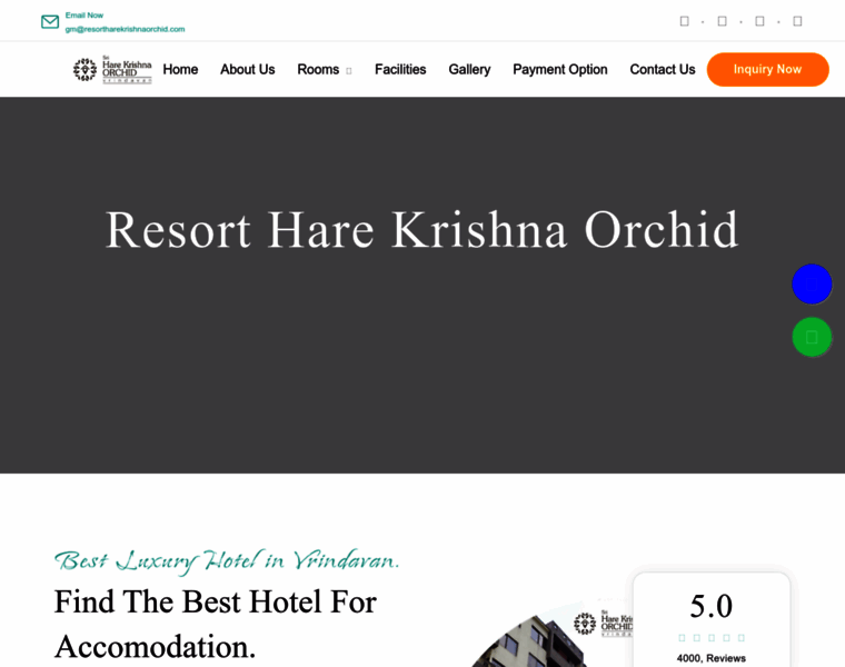Resortharekrishnaorchid.com thumbnail