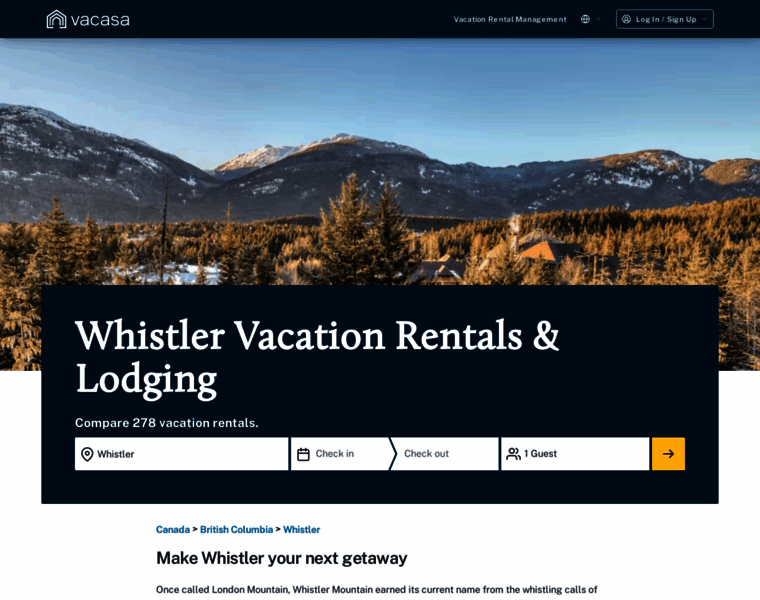 Resortquestwhistler.com thumbnail