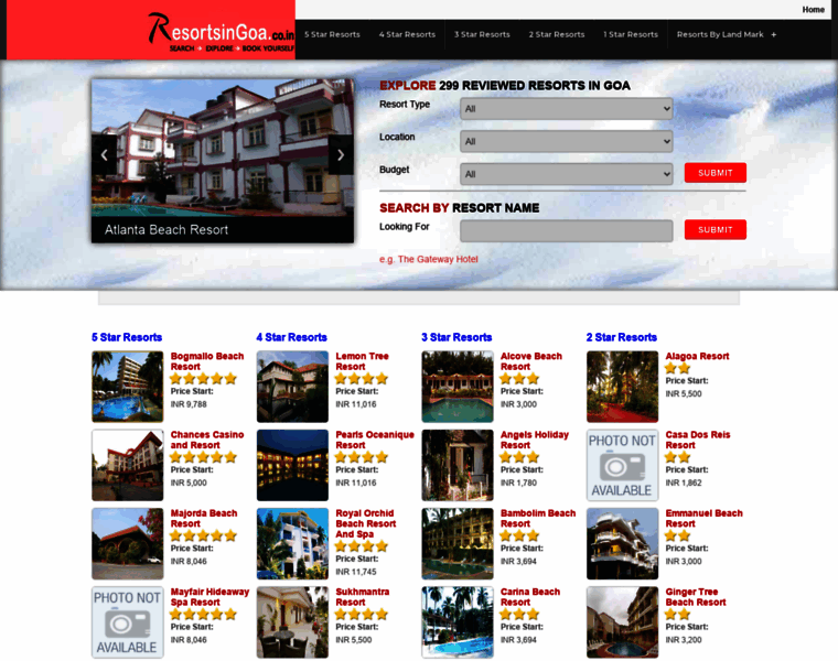 Resortsingoa.co.in thumbnail