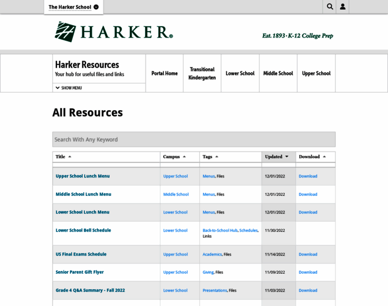 Resources.harker.org thumbnail