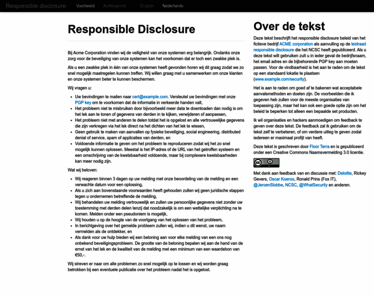 Responsibledisclosure.nl thumbnail