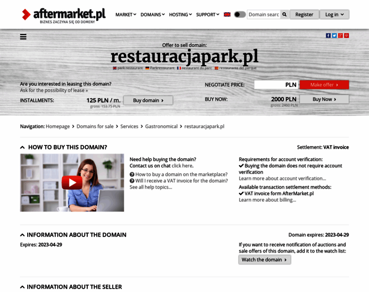 Restauracjapark.pl thumbnail