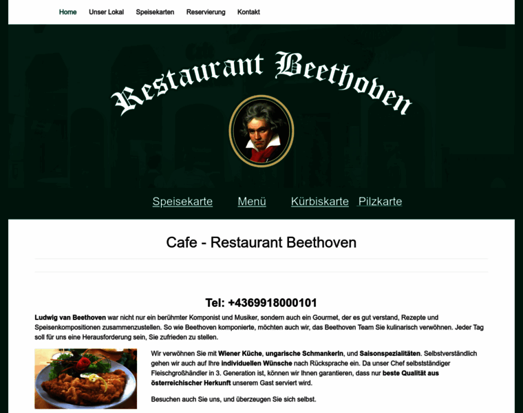 Restaurant-beethoven.at thumbnail