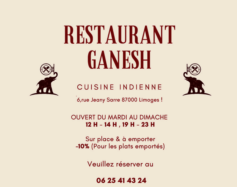Restaurant-ganesh.com thumbnail