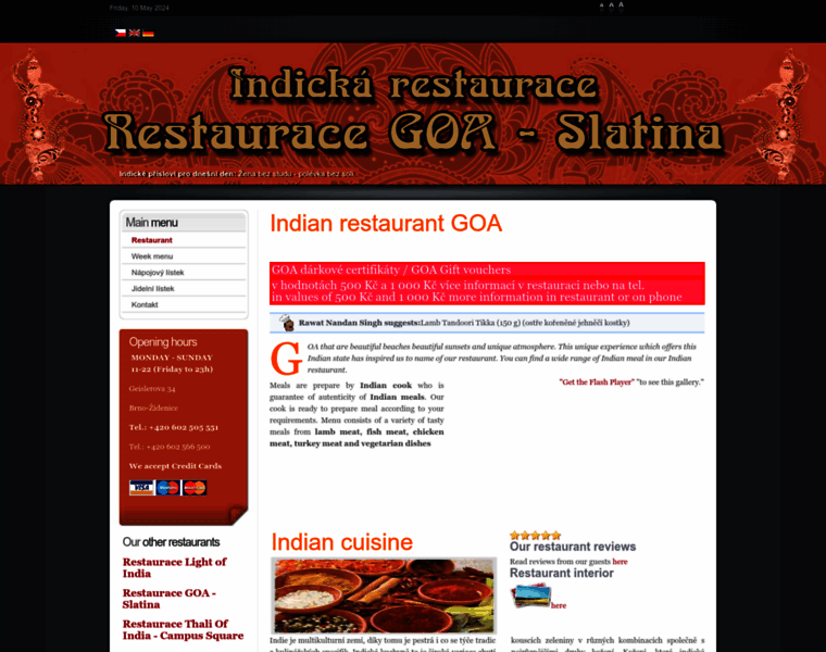 Restaurant-goa-slatina.cz thumbnail