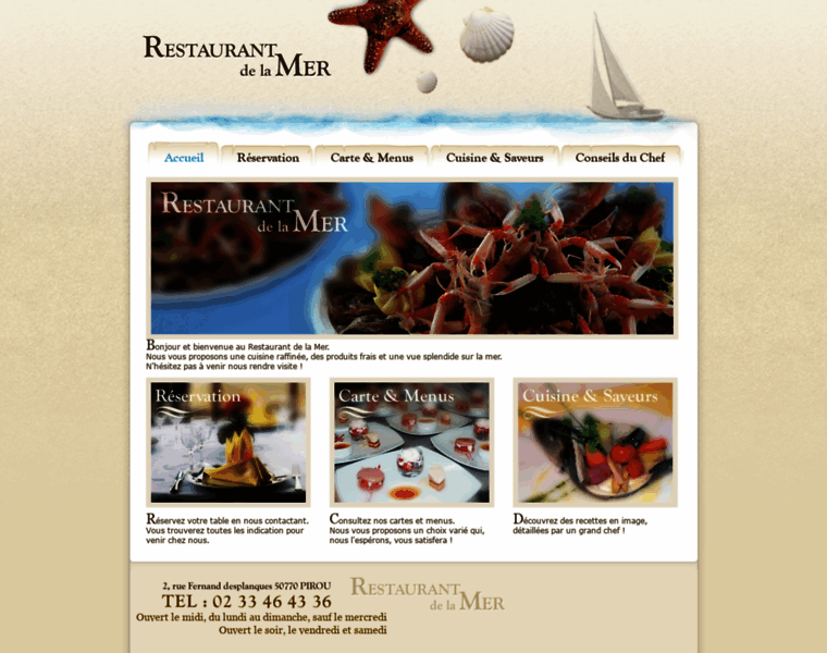 Restaurantdelamer.com thumbnail