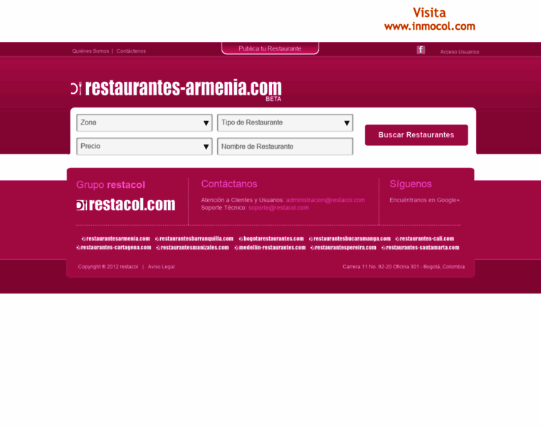 Restaurantesarmenia.com thumbnail