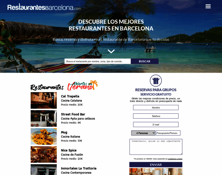 Restaurantesbarcelona.com thumbnail