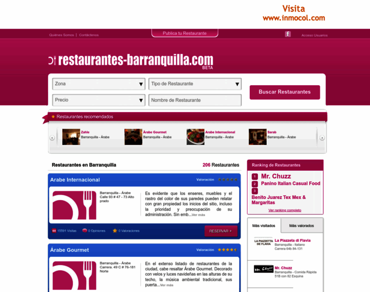 Restaurantesbarranquilla.com thumbnail