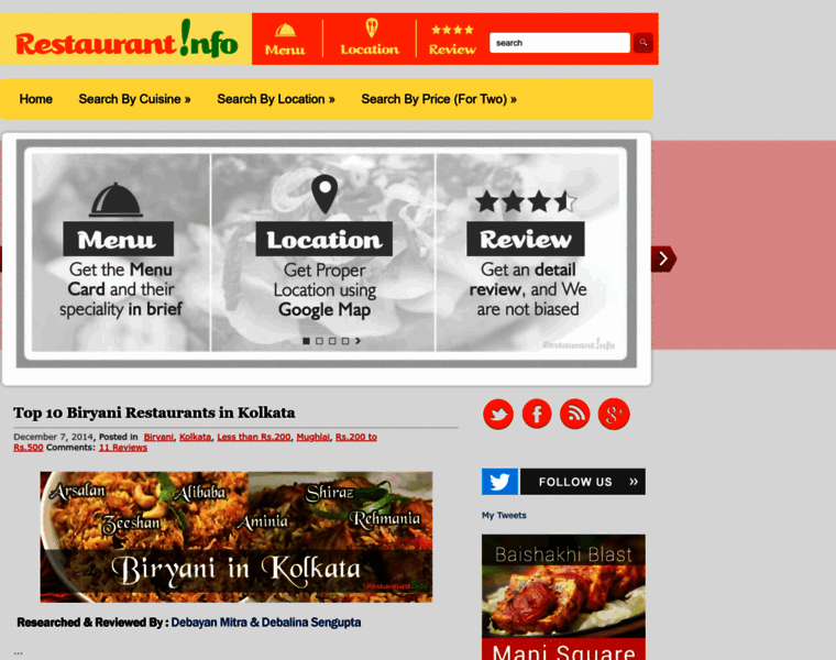 Restaurantinfo.in thumbnail