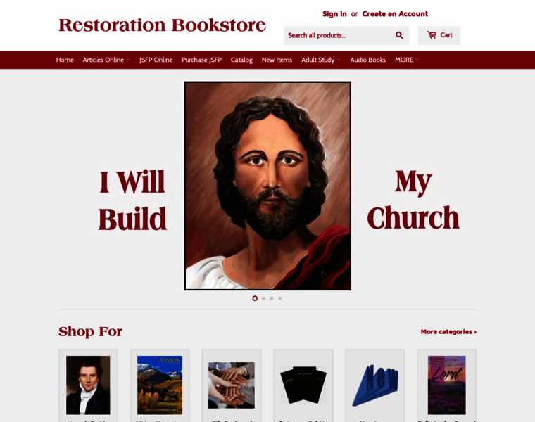 Restorationbookstore.org thumbnail