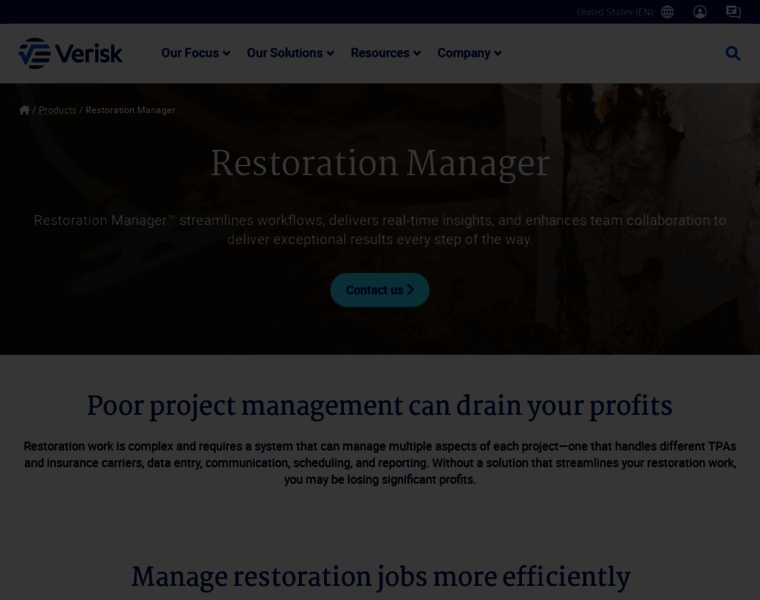 restorationmanager.net at WI. Job Management Software for Property ...