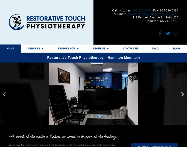 Restorativetouchphysiotherapy.ca thumbnail