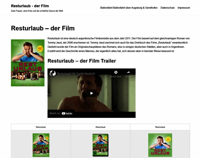 Resturlaub-film.de thumbnail