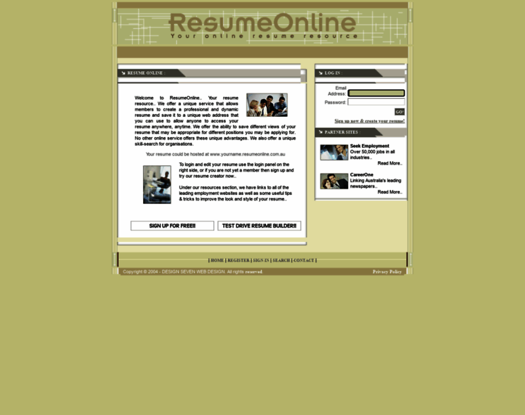 Resume-online.info thumbnail