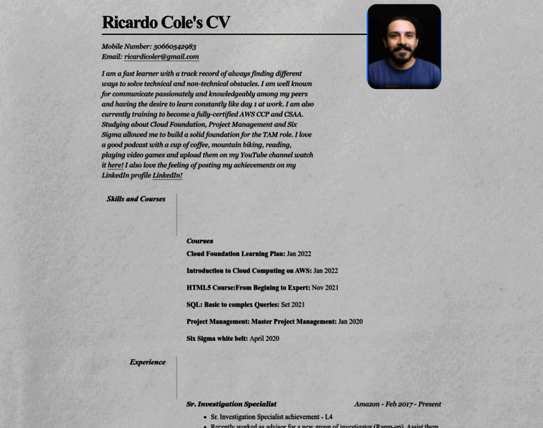 Resume-rc.s3-website-us-east-1.amazonaws.com thumbnail