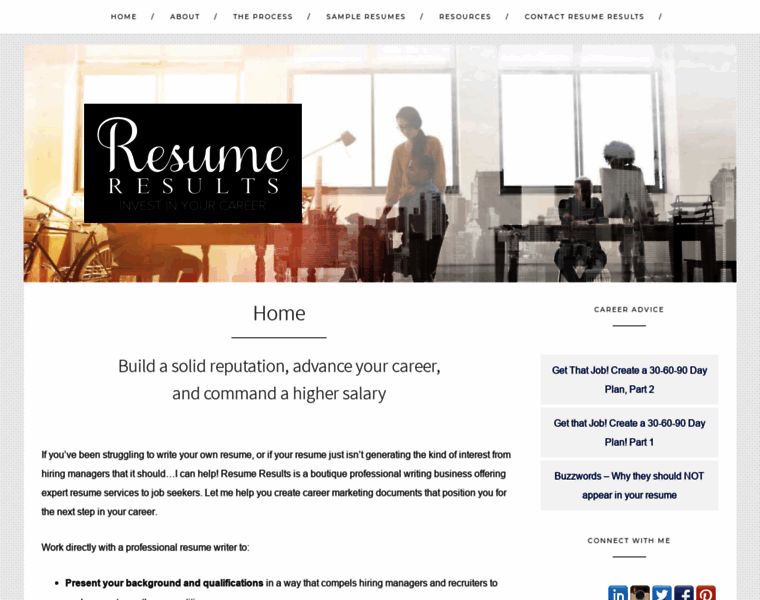 Resumeresultsonline.com thumbnail