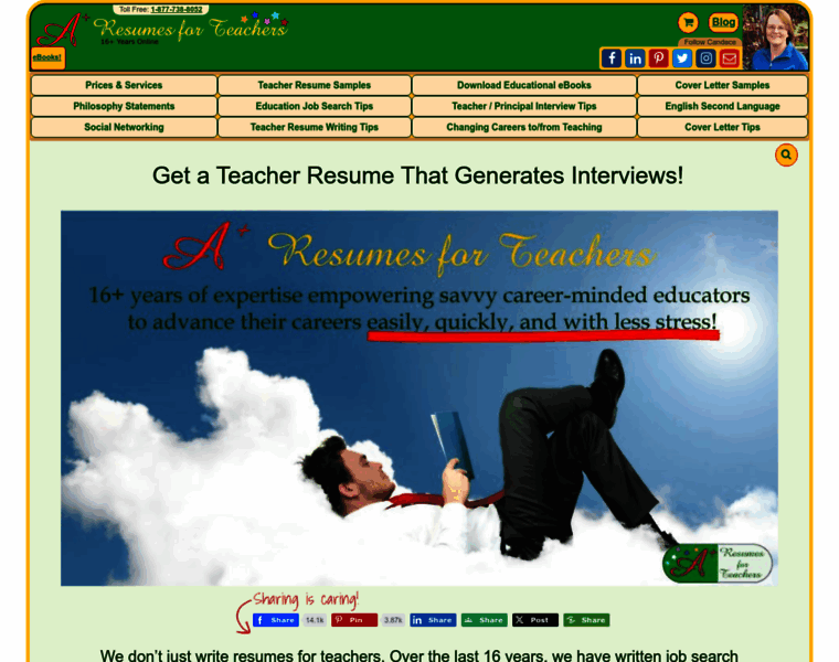 Resumes-for-teachers.com thumbnail