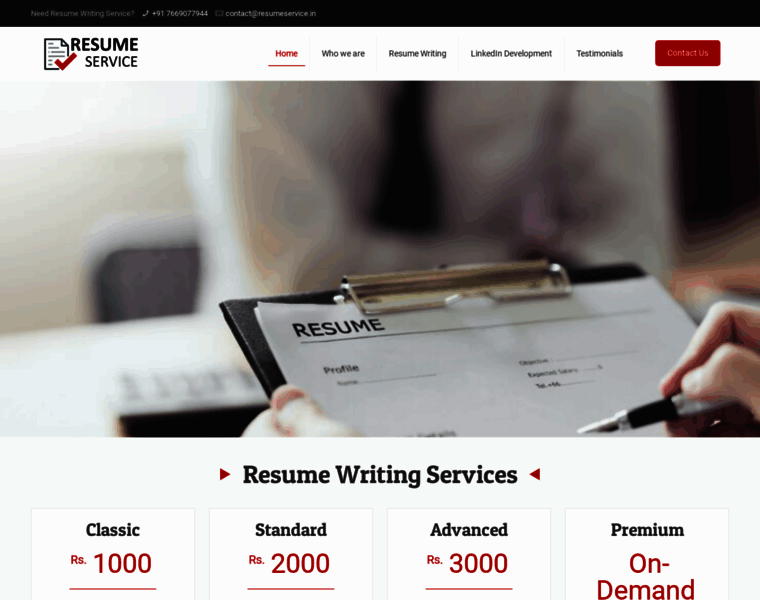 Resumeservice.in thumbnail Resumeservice.in thumbnail