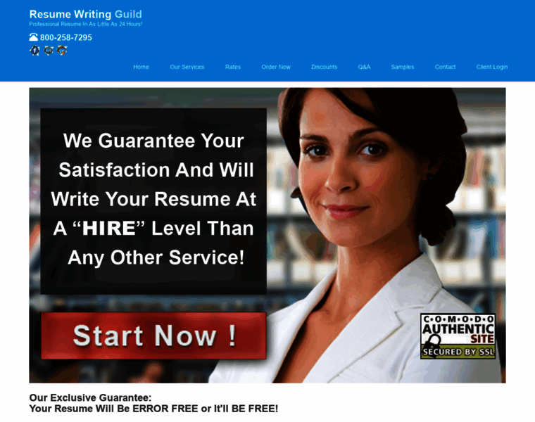 Resumewritingguild-secure.com thumbnail