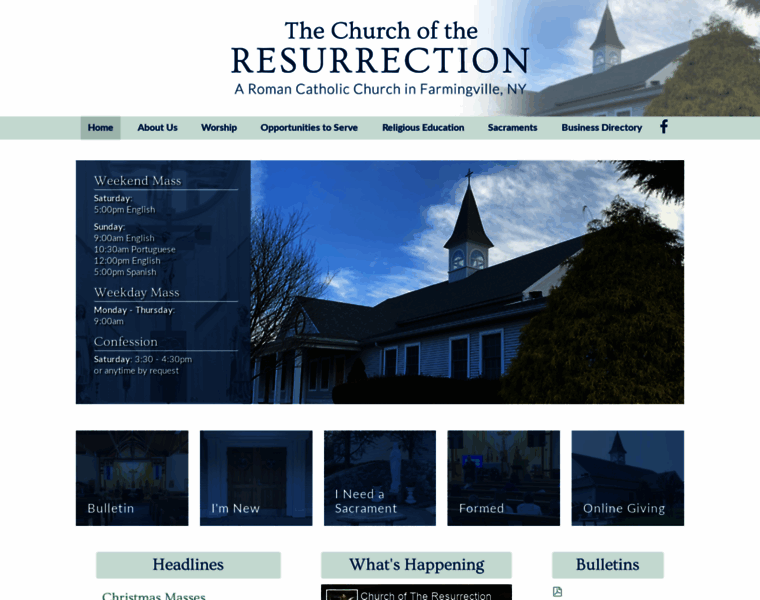 Resurrectionrcchurch.org thumbnail