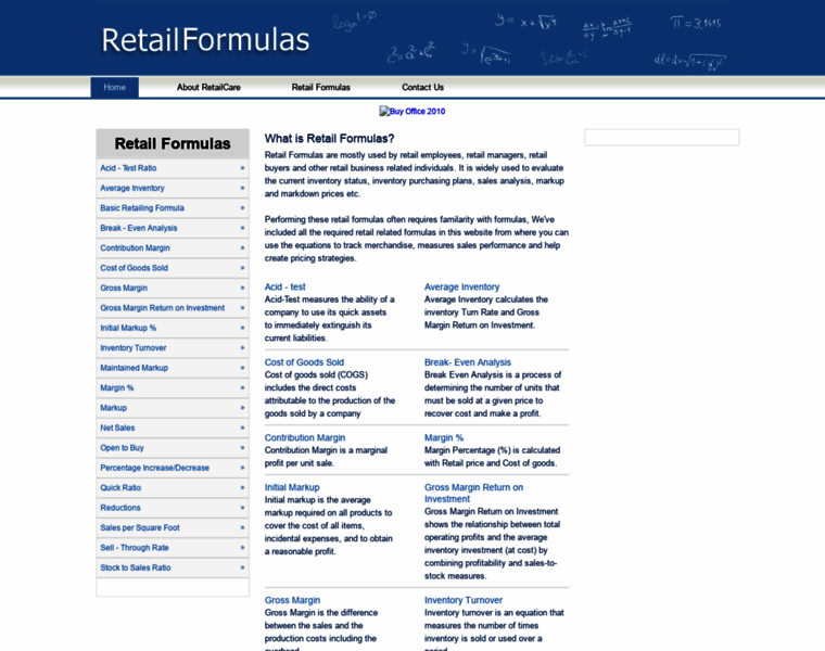 Retailformulas.com.au thumbnail