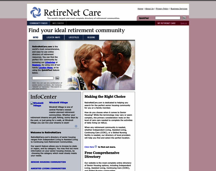 Retirenetcare.com thumbnail