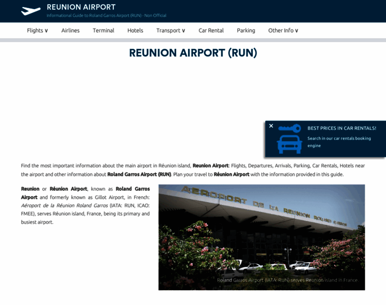 Reunion-airport.com thumbnail