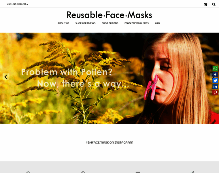 Reusablefacemasks.com thumbnail