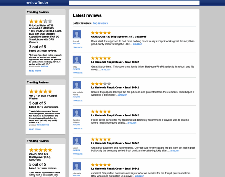 Reviewfinder.co.uk thumbnail