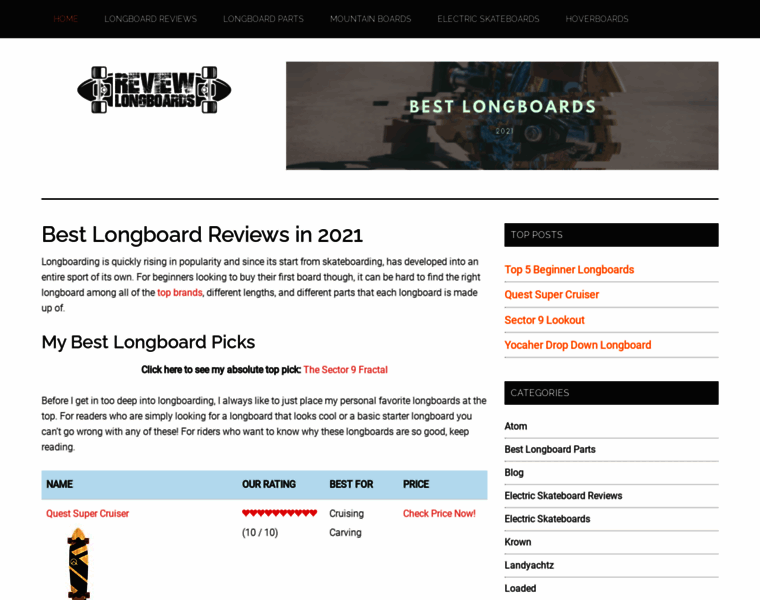 Reviewlongboards.com thumbnail