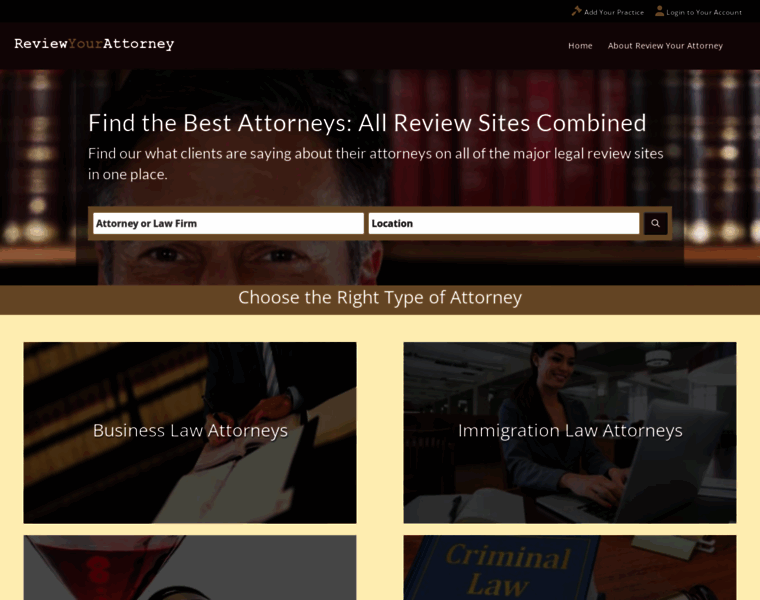 Reviewyourattorney.com thumbnail