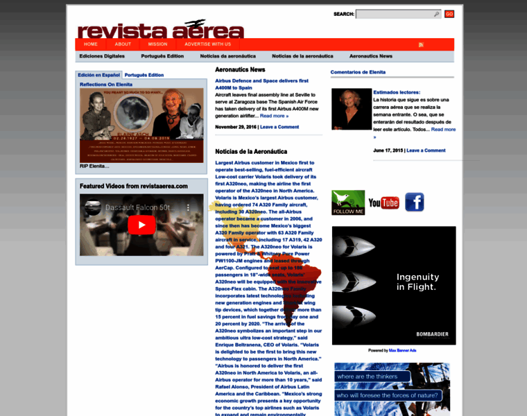 Revistaaerea.com thumbnail