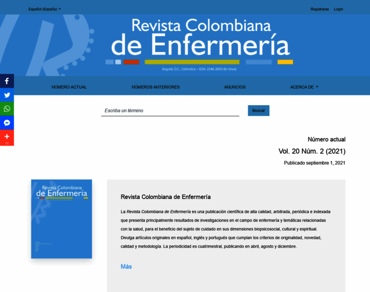 Revistacolombianadeenfermeria.unbosque.edu.co thumbnail