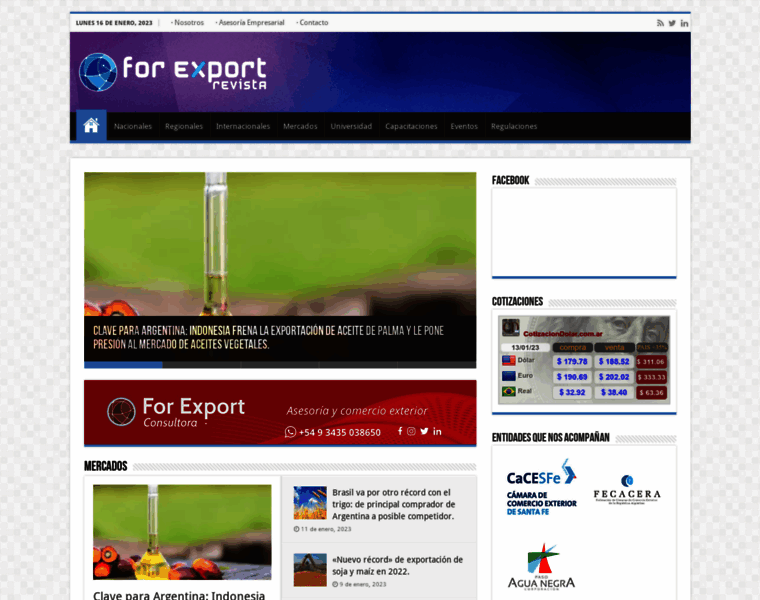 Revistaforexport.com thumbnail