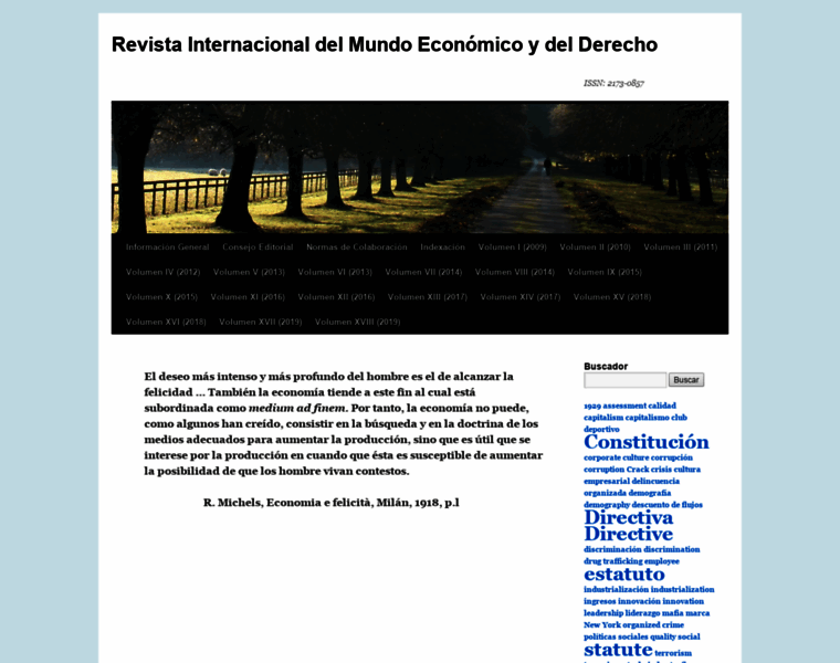 Revistainternacionaldelmundoeconomicoydelderecho.net thumbnail