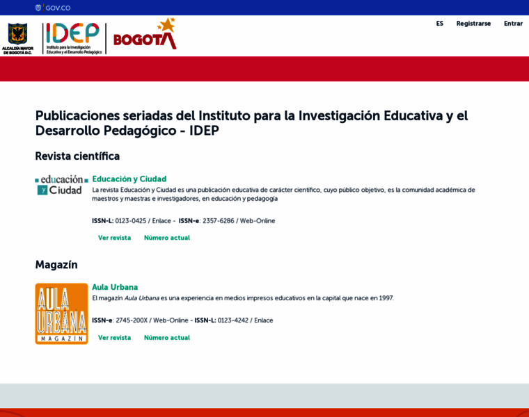 Revistas.idep.edu.co thumbnail