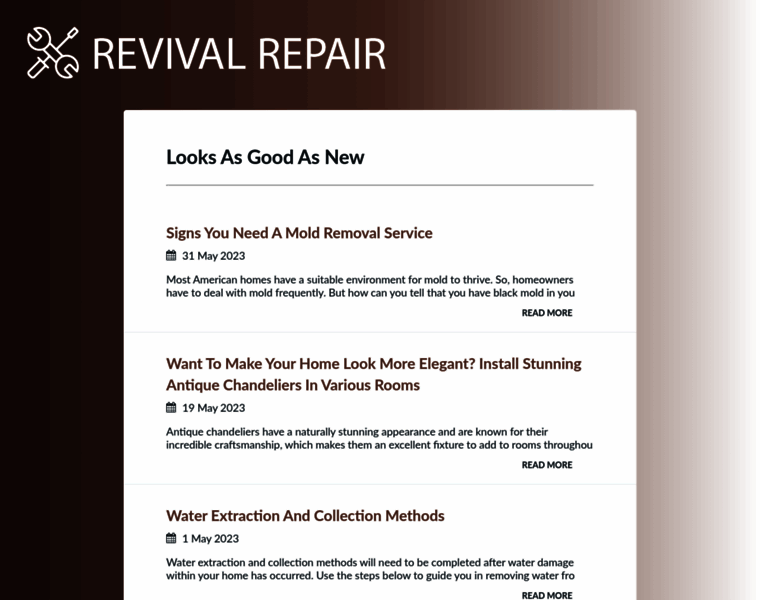 Revivalrepair.com thumbnail