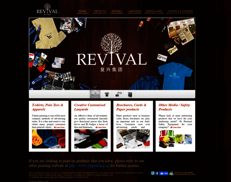 Revivaltg.com.sg thumbnail