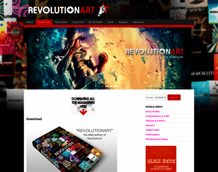 Revolutionartmagazine.com thumbnail
