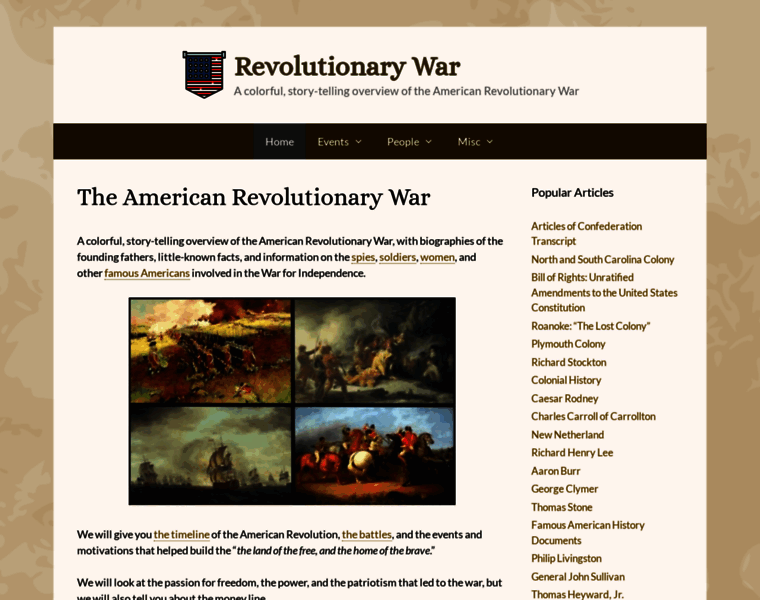 Revolutionary-war.net thumbnail