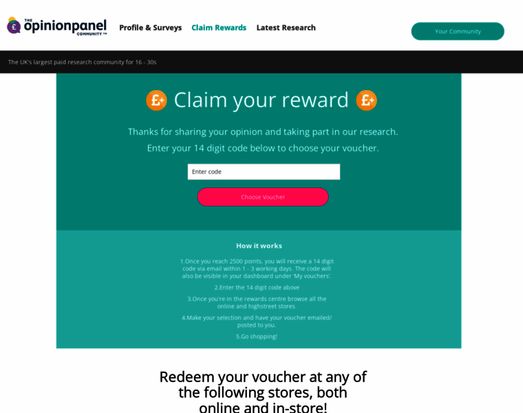 Rewards.opinionpanel.co.uk thumbnail