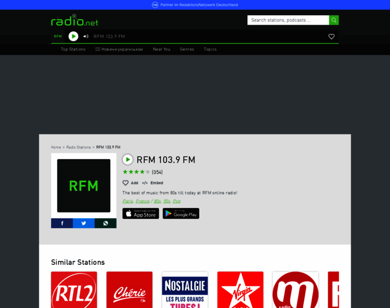 Rfm.radio.net thumbnail