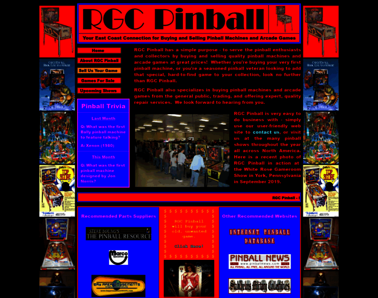 Rgcpinball.com thumbnail