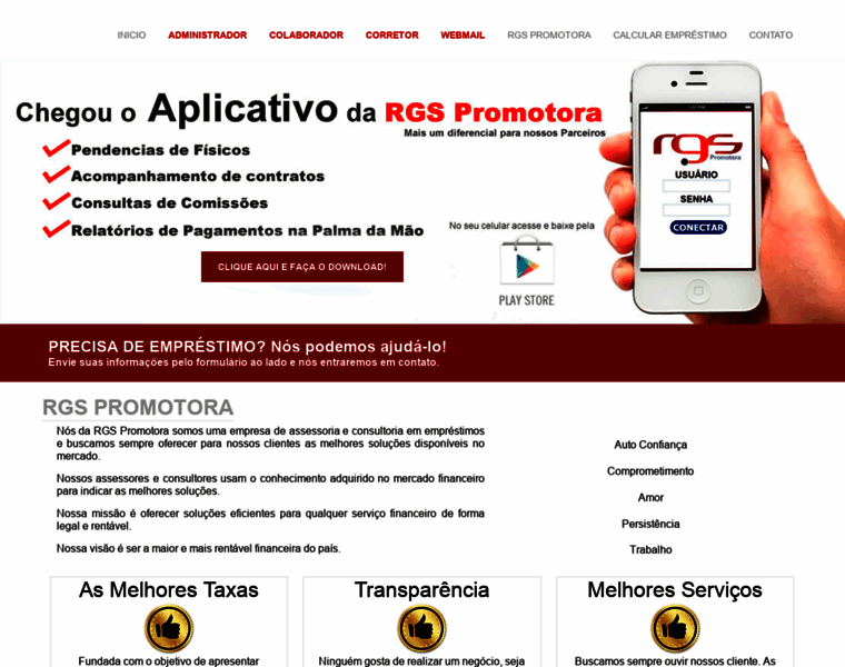 Rgspromotora.com.br thumbnail