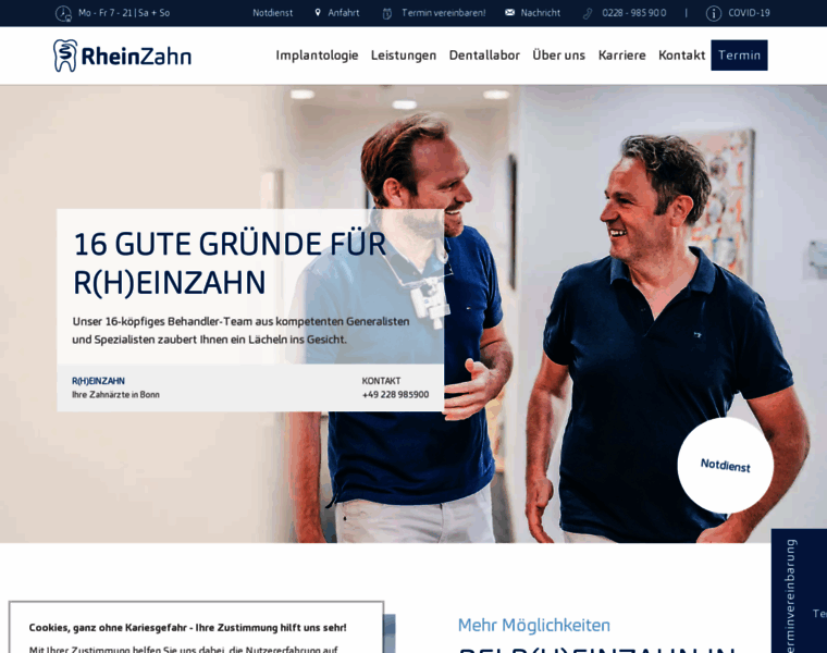 Rheinzahn-zahnaerzte-bonn.de thumbnail