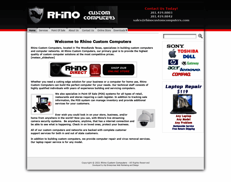 Rhinocustomcomputers.com thumbnail